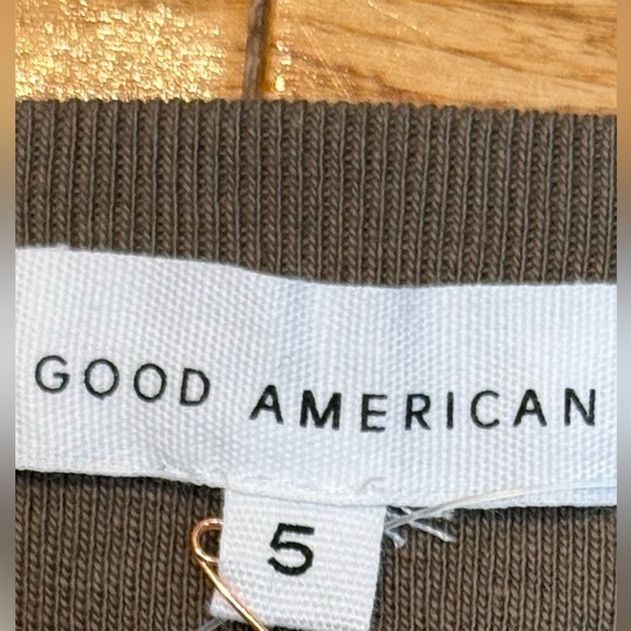 NWT Good American Mini Dress Cotton Ruched Sea Turtle008 Size‎ XXL - Picture 5 of 9